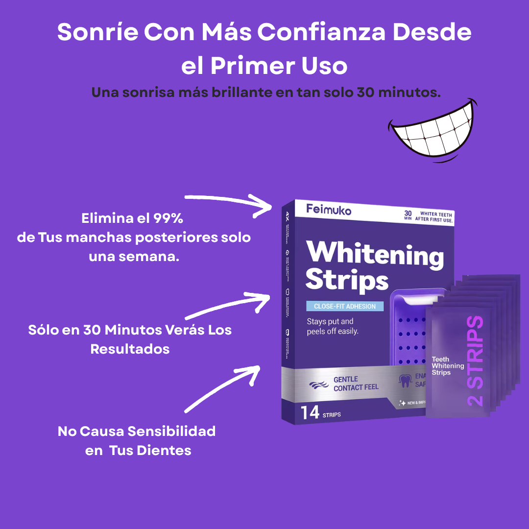 NovaSmile | Tiras Blanqueadoras Sin Sensibilidad